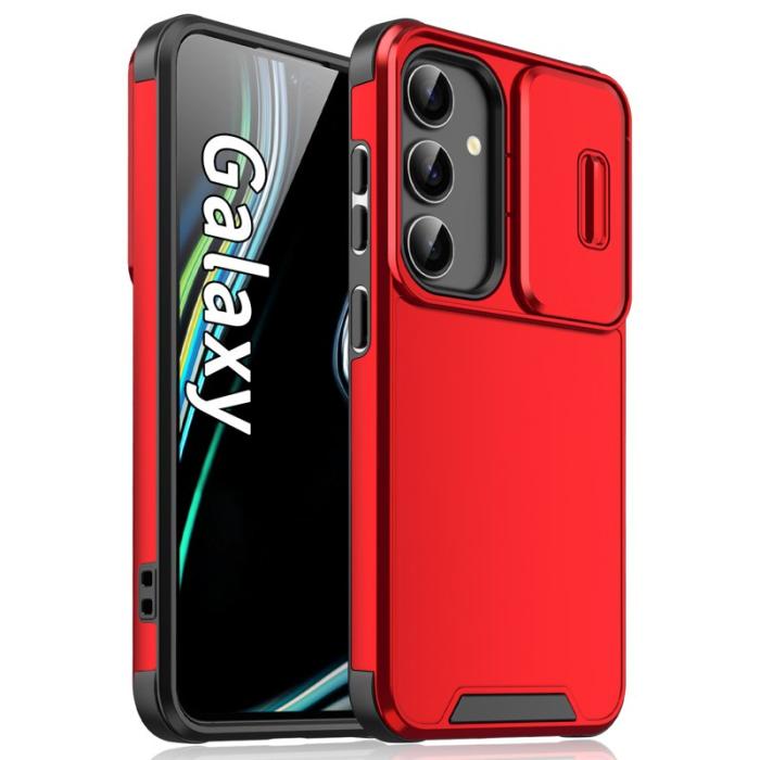 OEM - Mobilskal för Samsung Galaxy S26 Plus PC + TPU med kameraskydd - Röd