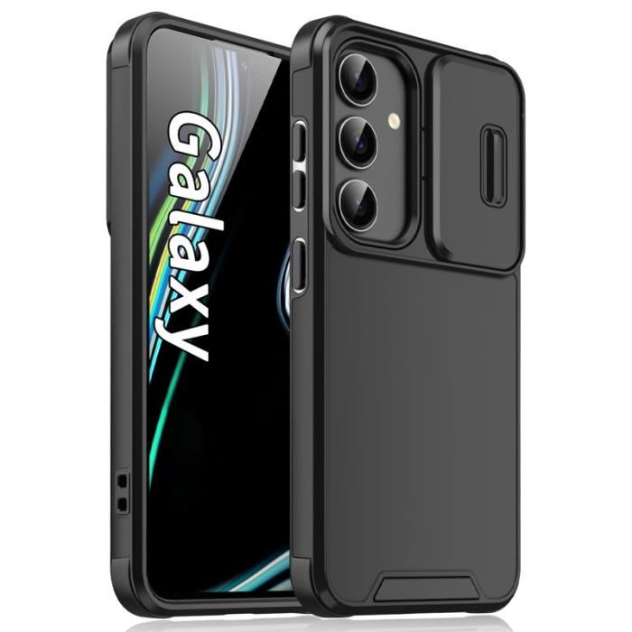 OEM - Mobilskal för Samsung Galaxy S26 Plus PC + TPU med kameraskydd - Svart