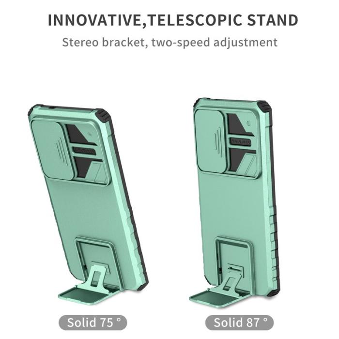 OEM - Mobilskal för Samsung Galaxy S26 Ultra Kamera Slider PC + TPU - Ljusblå