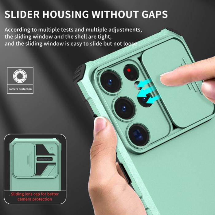 OEM - Mobilskal för Samsung Galaxy S26 Ultra Kamera Slider PC + TPU - Ljusblå
