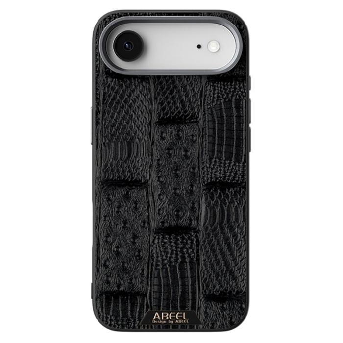 ABEEL - ABEEL Mobilskal till iPhone Air MagSafe Äkta Läder Svart