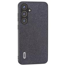 ABEEL - ABEEL Mobilskal till Samsung Galaxy S24+ PU L&auml;der Glitter Yta - Svart