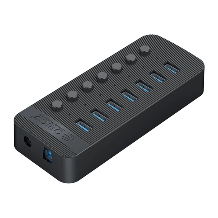 ORICO - Orico Hubb 7xUSB-A 3.0 med Strömbrytare - Svart