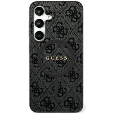 Guess - Guess Mobilskal till Galaxy S25 Ultra MagSafe 4G Ring Classic Logo - Svart
