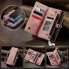 Caseme - CASEME 008 Series Samsung Galaxy S20 Plus Konstl&auml;der Pl&aring;nboksfodral - Rosa