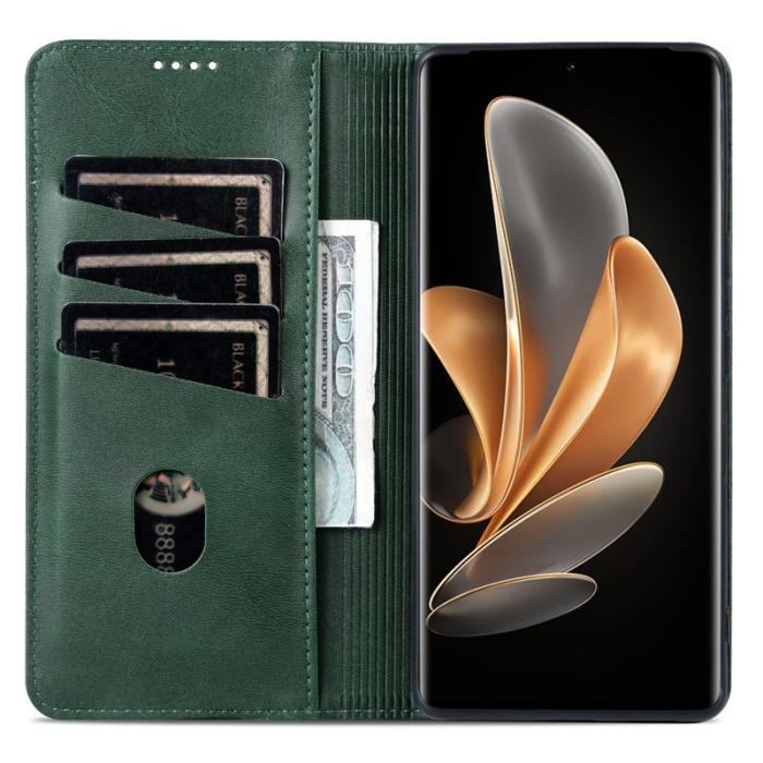 AZNS - AZNS Xiaomi 14 Ultra Plånboksfodral Konstläder - Grön