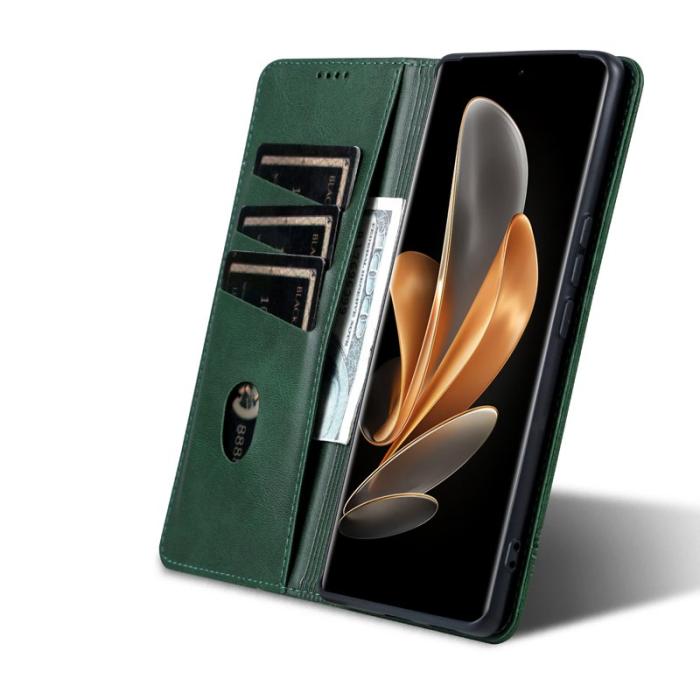 AZNS - AZNS Xiaomi 14 Ultra Plånboksfodral Konstläder - Grön