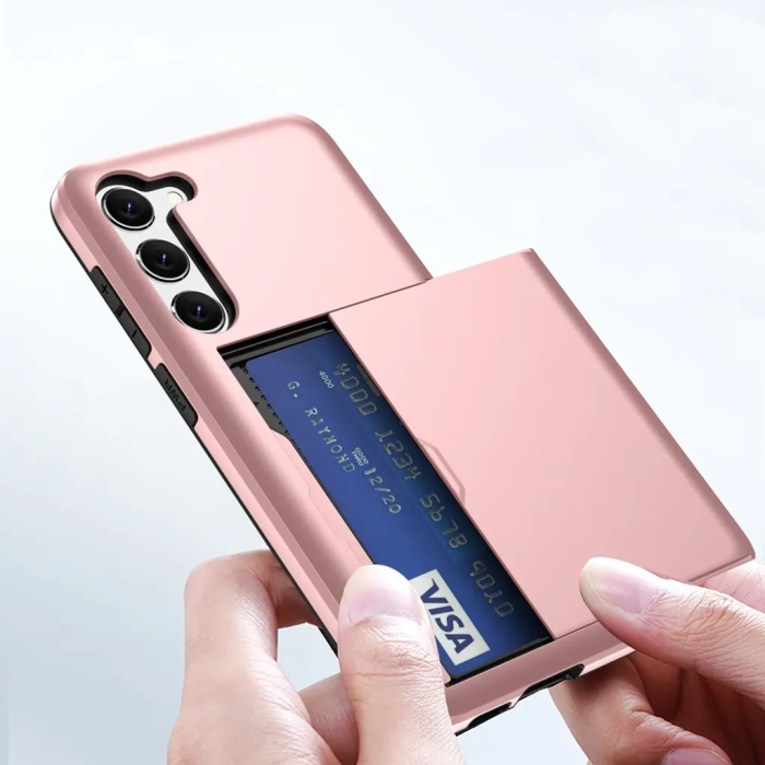 Taltech - Galaxy S23 Plus Mobilskal Korthållare - Grön
