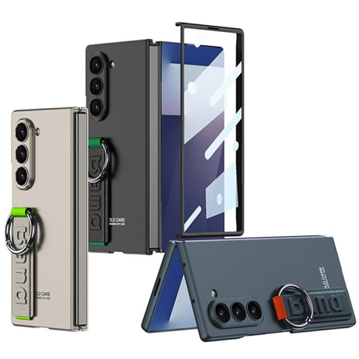GKK - GKK Samsung Galaxy Z Fold7 Fodral Äkta läder - Grön