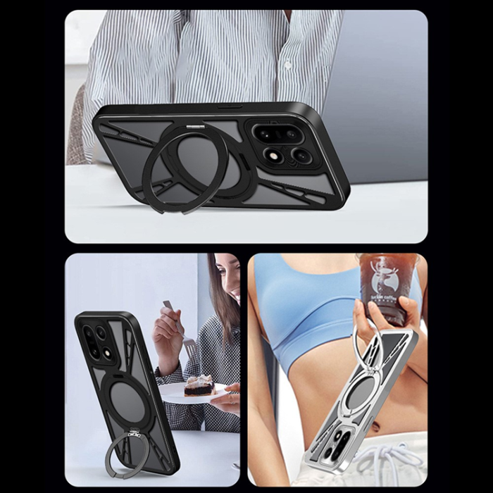 A-One Brand - OnePlus 15 Mobilskal MagSafe Silikon Hollow Kickstand