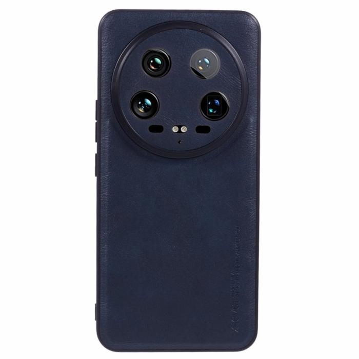 X-Level - X-LEVEL Bojue-3 Mobilskal till Xiaomi 14 Ultra PU Läder + TPU - Blå
