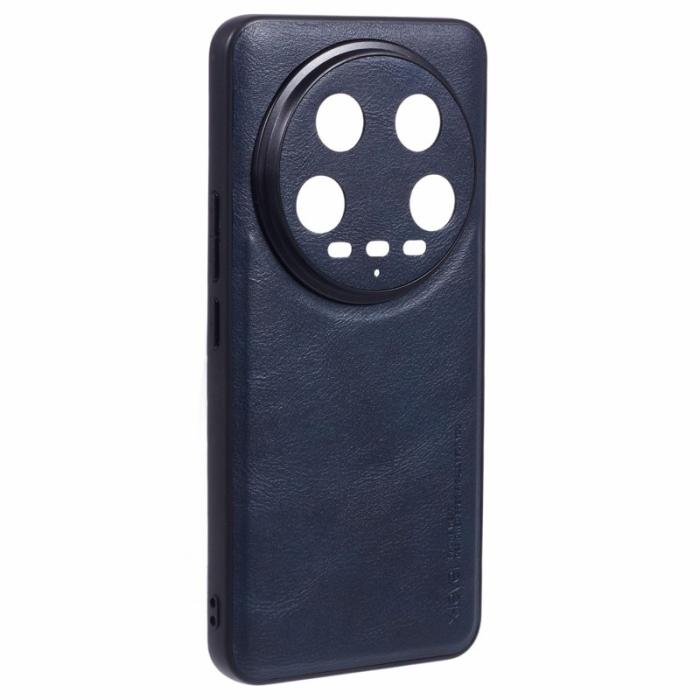 X-Level - X-LEVEL Bojue-3 Mobilskal till Xiaomi 14 Ultra PU Läder + TPU - Blå