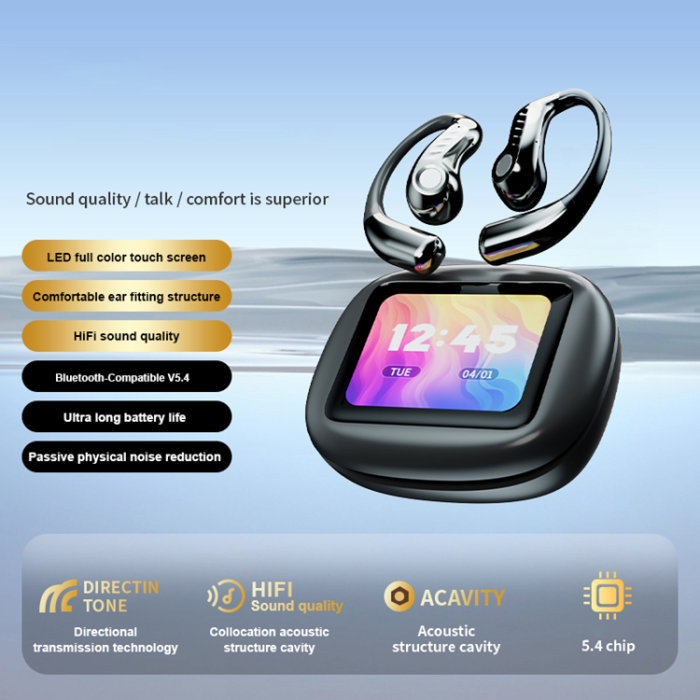 A-One Brand - Trådlösa Bluetooth-Hörlurar Sports Open Ear Hook LX-90