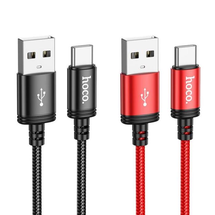 Hoco - Hoco USB-A till USB-C 1m 3A Kabel X89 - Svart