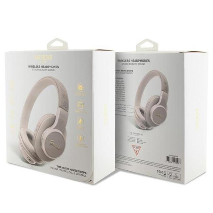 Guess - Guess Bluetooth On-Ear Hörlurar Script - Rosa