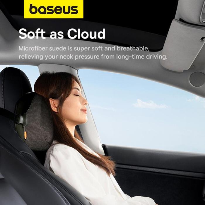 BASEUS - Baseus Bilnackstödskudde med 2 Material ComfortRide Series - Mörkgrön