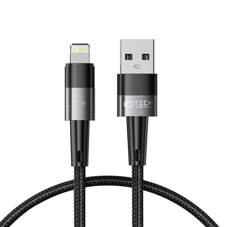Tech-Protect USB-A till Lightning kabel Ultraboost 0.25m - Grå | 3541 | AlltMobil
