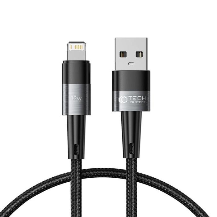 Tech-Protect - Tech-Protect USB-A till Lightning kabel Ultraboost 0.25m - Grå