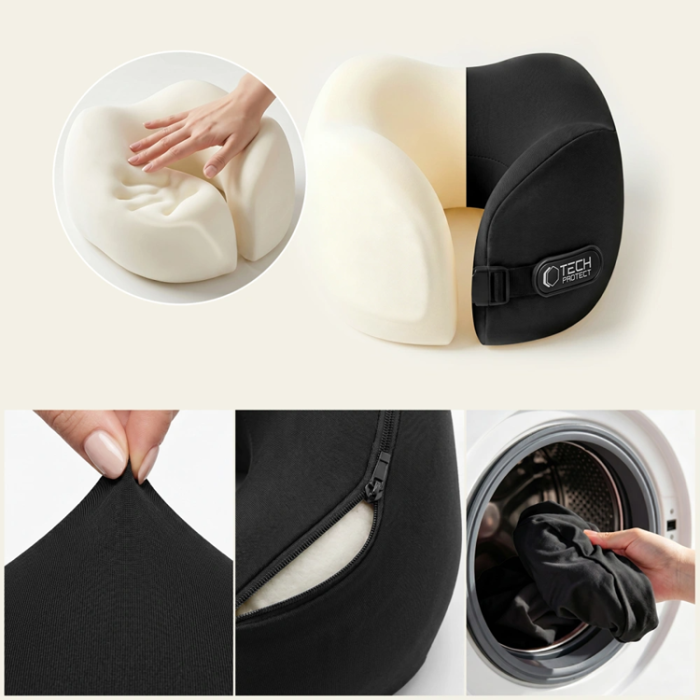Tech-Protect - Tech-Protect ComfortRest Resekudde för Nacken - Svart