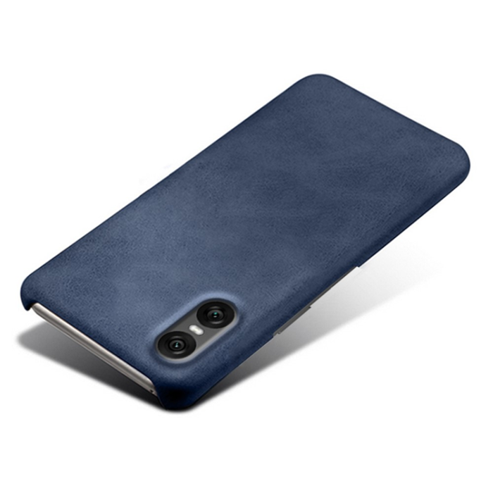 A-One Brand - Sony Xperia 10 VII Mobilskal Calfskin Texture PU-Läder - Blå