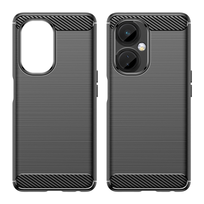 OEM - OnePlus Nord CE 3 Mobilskal Carbon Silicone - Svart