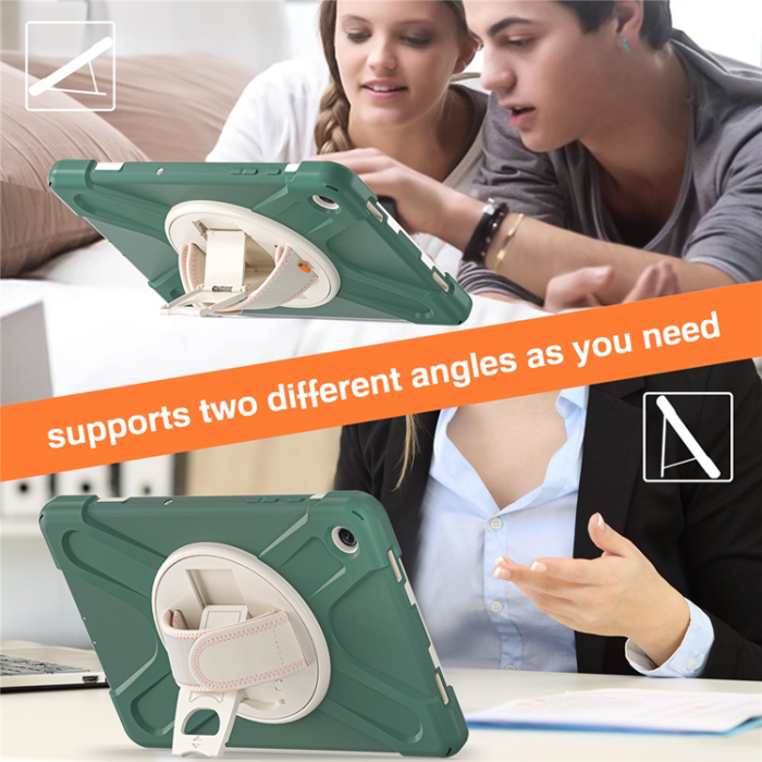 A-One Brand - Galaxy Tab A9 Plus Mobilskal Silikon Rotary Kickstand