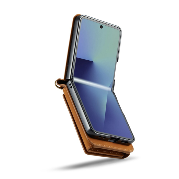DG.MING - DG.MING Galaxy Z Flip 7 Mobilskal Detachable M2 - Brun