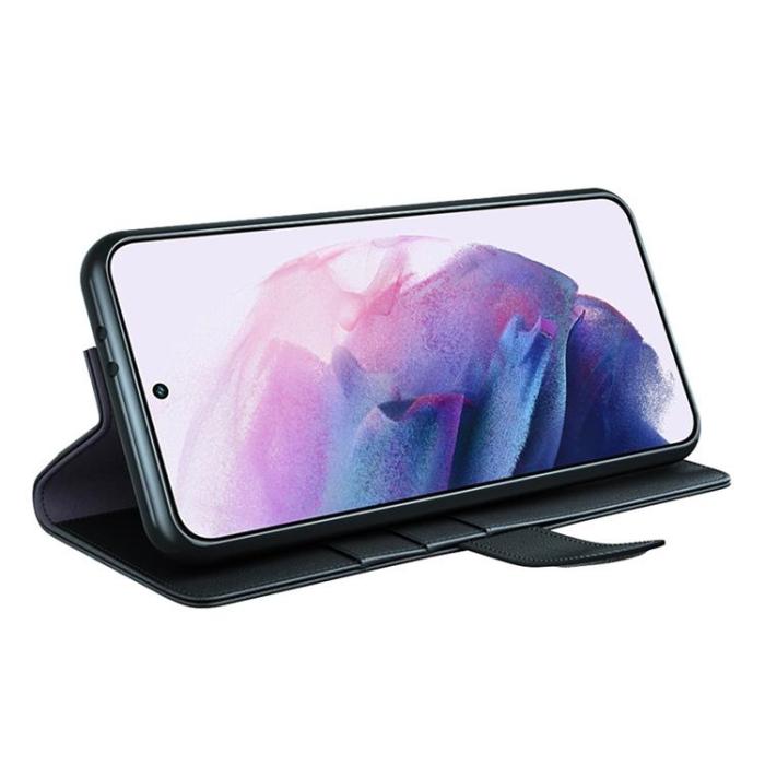 OEM - Magnetisk Äkta Läder Fodral Galaxy S22 Plus - Brun