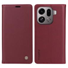 YIKATU - YIKATU Oppo Find X9 Pro 5G Fodral PU L&auml;der - Vinr&ouml;d