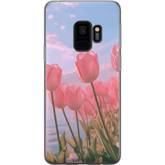 iSecrets - Mobilskal till Samsung Galaxy S9 med Rosa Tulpaner