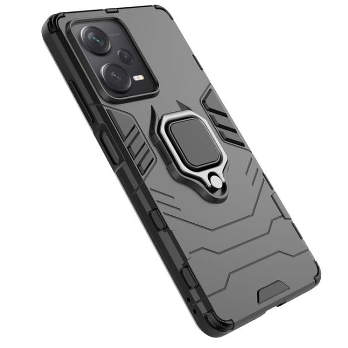OEM - Redmi Note 12 Pro Plus Mobilskal Magnetic Ring Hållare - Svart