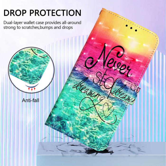 A-One Brand - iPhone 17 Pro Plånboksfodral Printing Pattern Med Strap