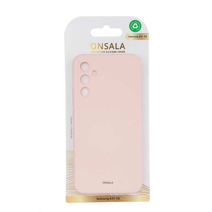 Onsala - Onsala Galaxy A35 5G Mobilskal Silikonkänsla - Rosa