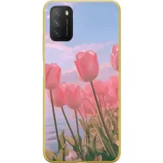 Gustaf - Mobilskal till Xiaomi Poco M3 med Rosa Tulpaner