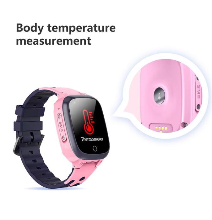 A-One Brand - Smartwatch För Barn GPS Klocka Vattentät 4G - Rosa