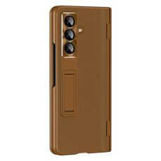 A-One Brand - Galaxy Z Fold 7 Mobilskal Kickstand - Brun