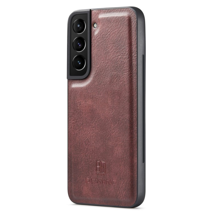 DG.MING - DG.MING Galaxy S23 Plånboksfodral 2in1 Äkta Läder - Röd