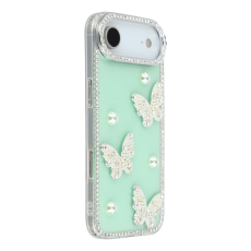 A-One Brand - iPhone Air Mobilskal Rhinestone Edge Pearl Butterfly
