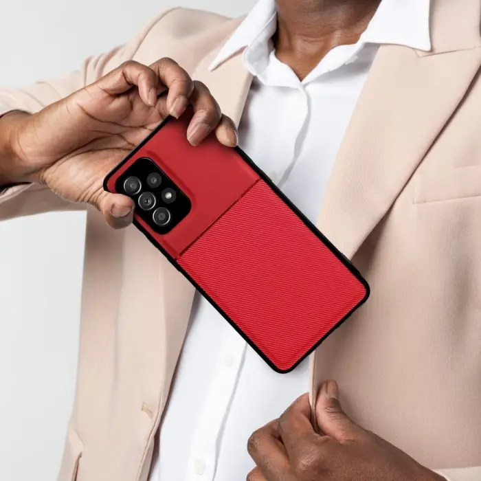 OEM - Galaxy A22 5G Skal Forcell Noble Hårdplast - Röd