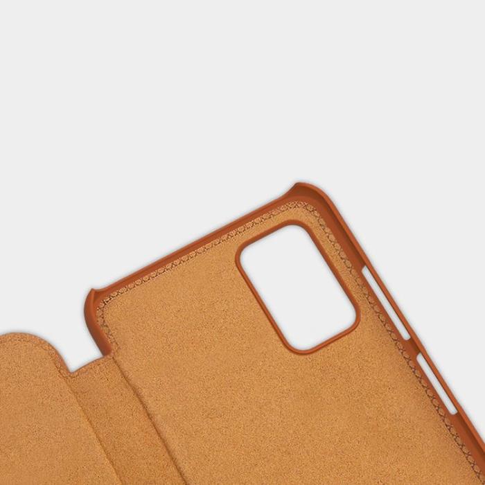 Nillkin - Nillkin Galaxy A03s Fodral Qin Läder Holster - Röd