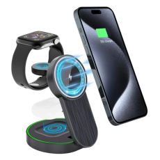 OEM - 3in1 MagSafe Trådlös Laddare iPhone, Apple Watch, Airpods 15W L9