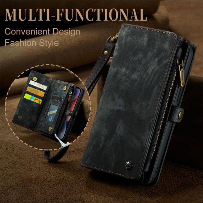 Caseme - CASEME iPhone 15 Plus Plånboksfodral 008 Detachable - Svart