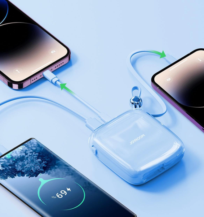 Joyroom - Joyroom Powerbank 10000mAh Jelly Series 22.5W - Blå