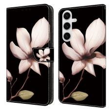 OEM - Samsung Galaxy S26 Pl&aring;nboksfodral Magnetl&aring;s 3D M&ouml;nster Konstl&auml;der - Rosa Blomma