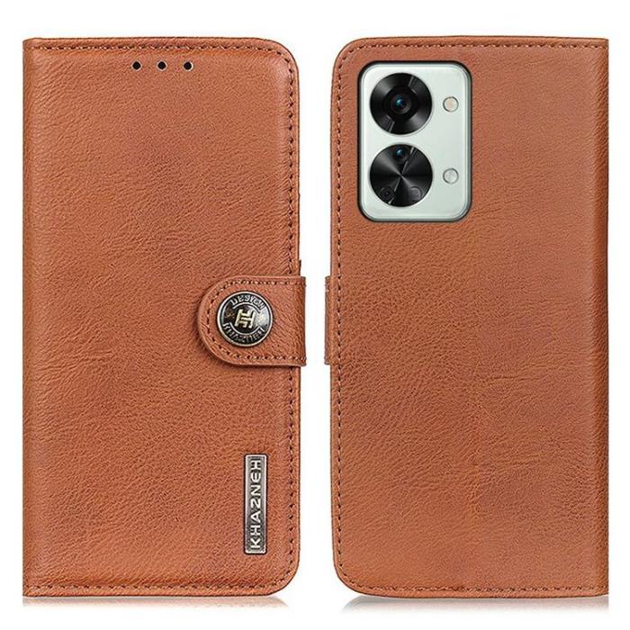 KHAZNEH - KHAZNEH OnePlus Nord 2T 5G Plånboksfodral Shockproof - Brun