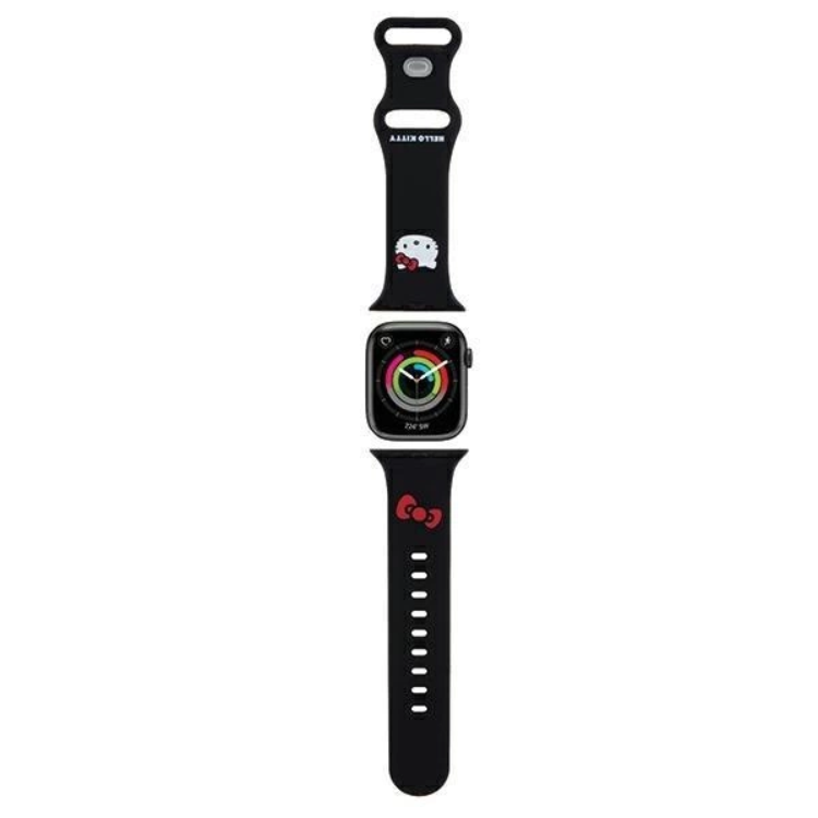 Hello Kitty Apple Watch (38/40/41mm) Armband Kitty Head - Svart | 5123 | AlltMobil