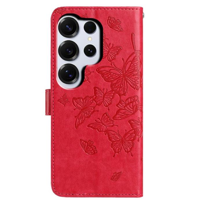 OEM - Samsung Galaxy S26 Ultra Plånboksfodral Flip Konstläder - Röd
