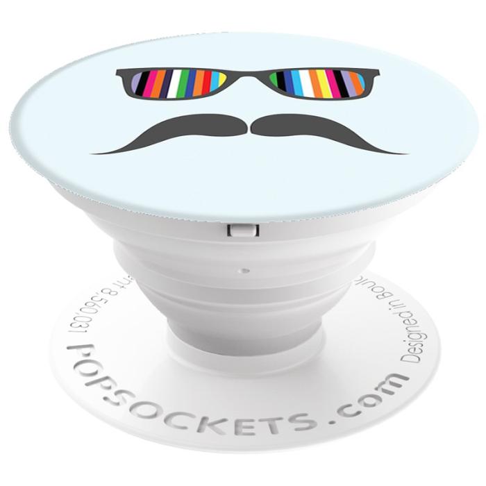 UTGATT4 - POPSOCKETS Hållare/ Ställ - Mustache Rainbow