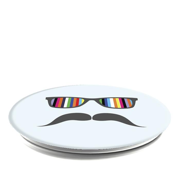 UTGATT4 - POPSOCKETS Hållare/ Ställ - Mustache Rainbow