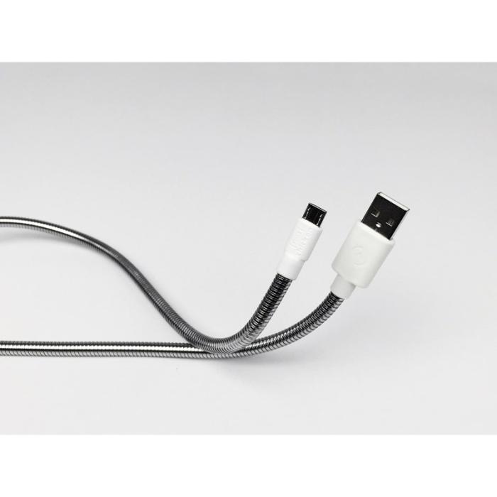 UTGATT5 - Fuse Chicken Synkkabel MicroUSB Titan 1m - Silver